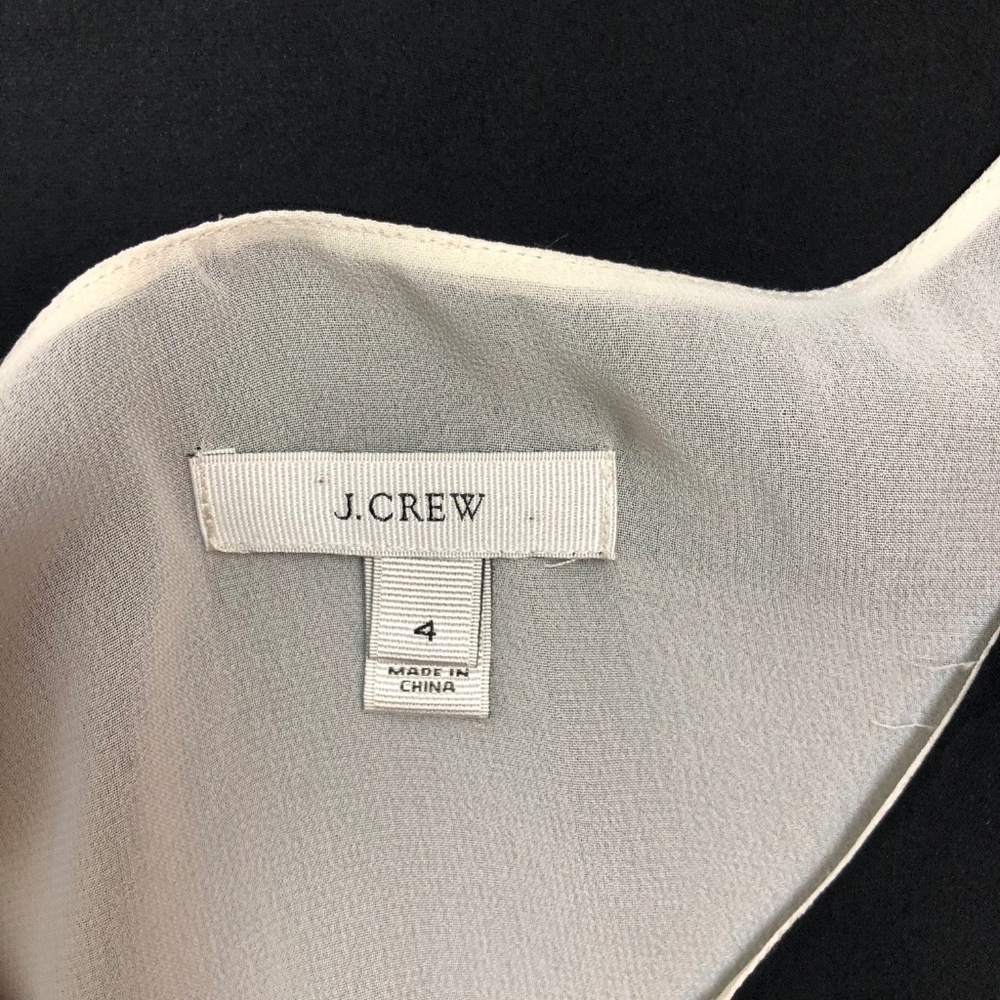 J. Crew Contrast Colorblock Shell Silk Tank - Picture 7 of 8